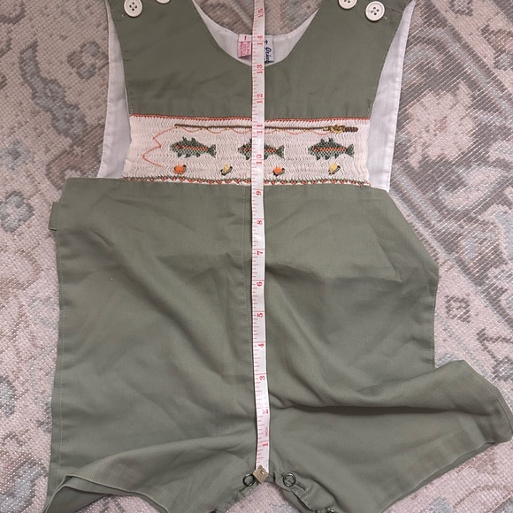 🎣 Smocked Fish John John - 12 months - Picture 7 of 9